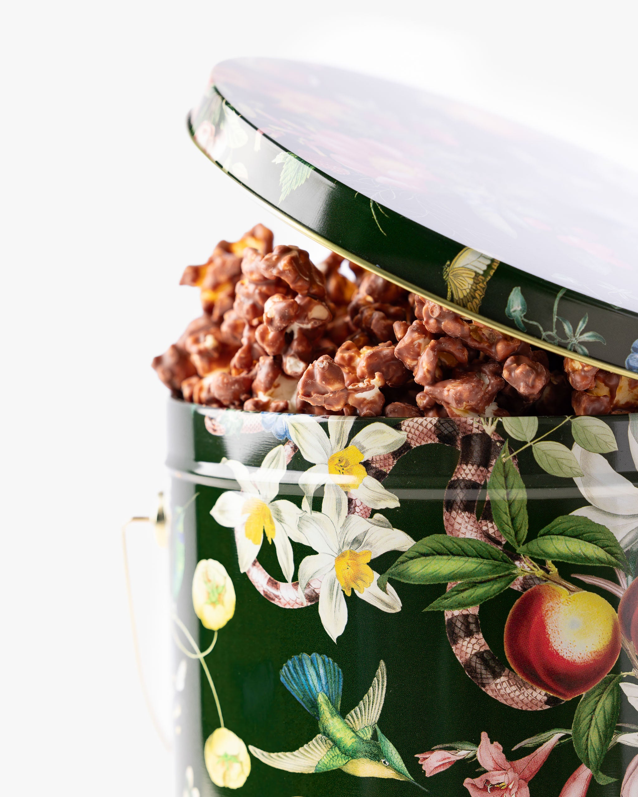 Delicious Chocolate Covered Popcorn Bucket - Gourmet Sweet & Salty Snack for Movie Nights, Parties & Gifts - 16oz Resealable Tub