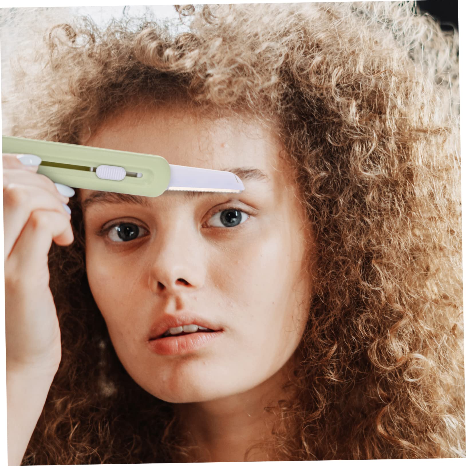 MagicLulu Stainless Steel Eyebrow & Facial Hair Trimmer Set for Women - Bikini, Armpit & Eyebrow Razor - Precise Grooming for Smooth Skin at Home or Travel