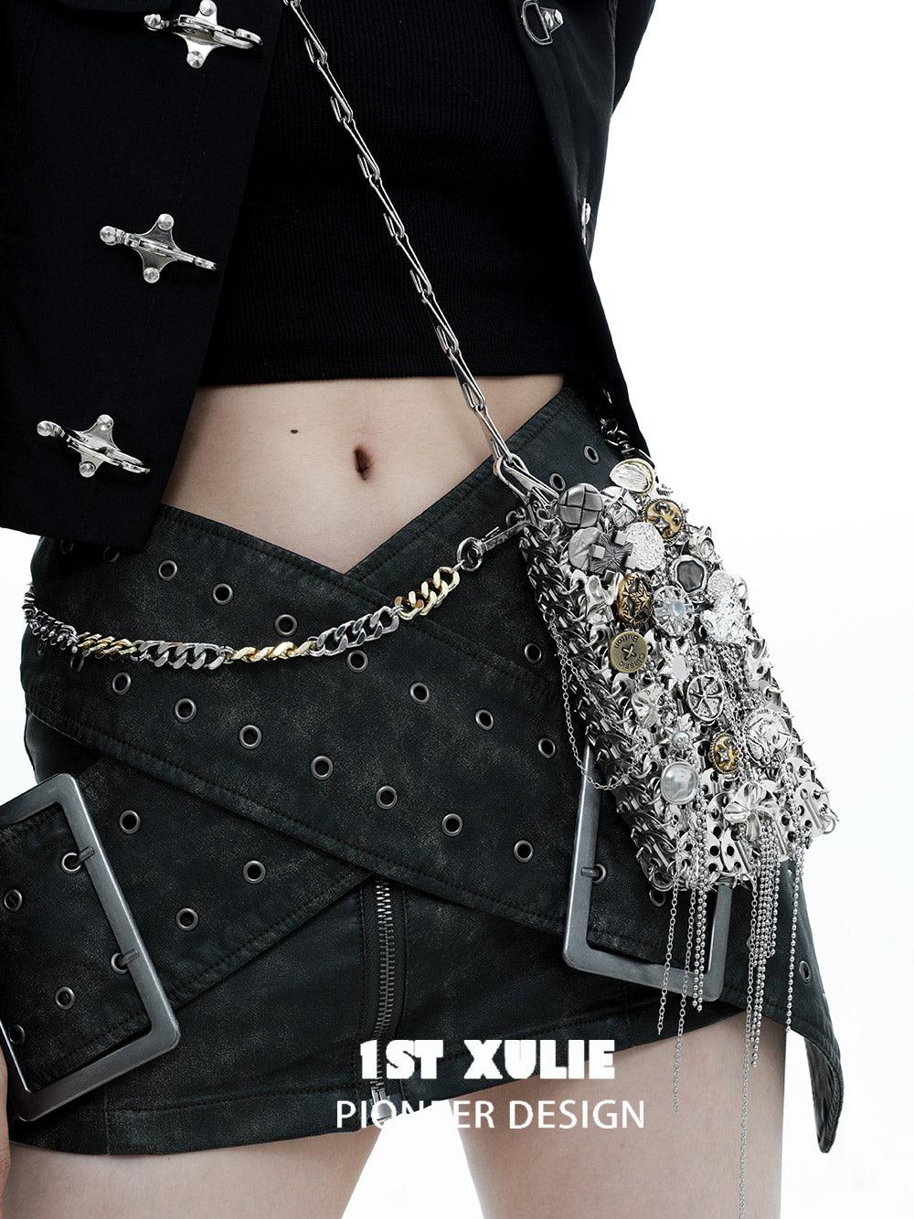 Starfall Button Metal Phone Chain Bag™ - Stylish & Secure Crossbody Purse for Women | Trendy Accessory for Parties, Shopping & Everyday Use