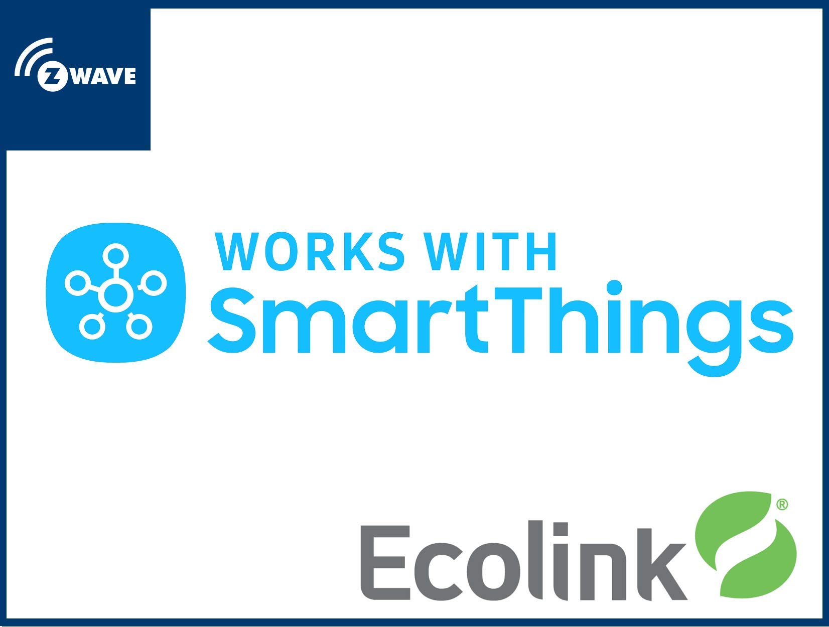 Ecolink ZWAVE Plus Smart Light Switch - White Single Rocker Style for Home Automation & Lighting Control (PN: SDLS2-ZWAVE5) | Perfect for Smart Homes, Bedrooms & Living Rooms