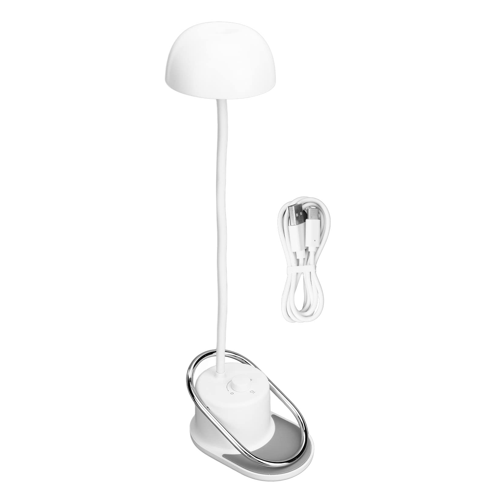 Haofy USB Rechargeable LED Reading Lamp - Adjustable Dimmable Eye Protection Desk Light with Clip, Perfect for Study, Bedroom & Bedside Night Reading