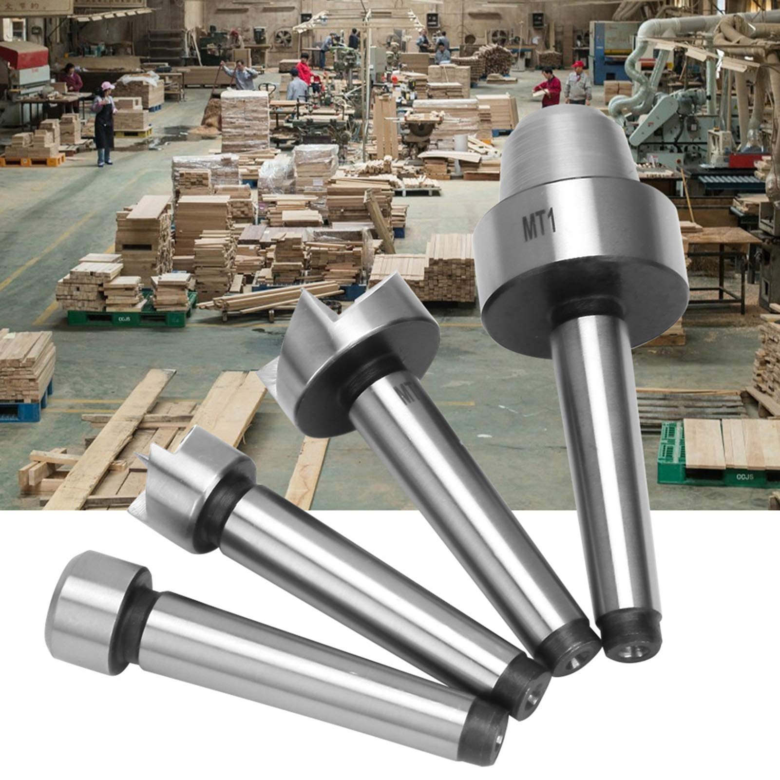 4PCS Wood Lathe Turning Spur Cup Center Set - MT1 Taper for Woodworking Tools | Perfect for DIY Woodturning Projects & Professional Wood Lathe Accessories