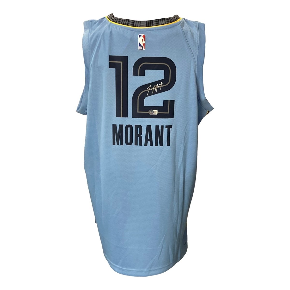 Authentic Ja Morant Signed Memphis Grizzlies Navy Blue Nike Swingman Jersey - Limited Edition Collectible for NBA Fans, Sports Memorabilia & Gift for Basketball Enthusiasts - Perfect for Display, Autograph Collections, and Game Day Outfits