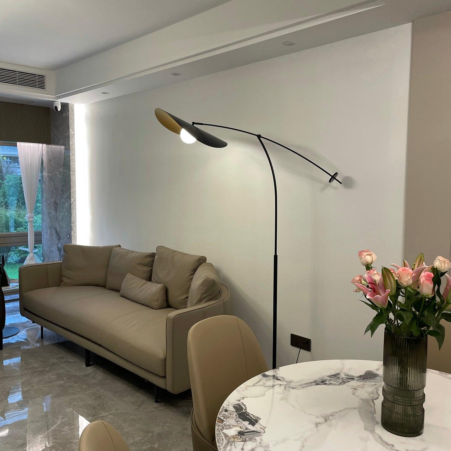 Alonso Modern Floor Lamp with Adjustable Brightness - Stylish Standing Light for Living Room, Bedroom & Office - Perfect for Reading, Relaxing & Decorating