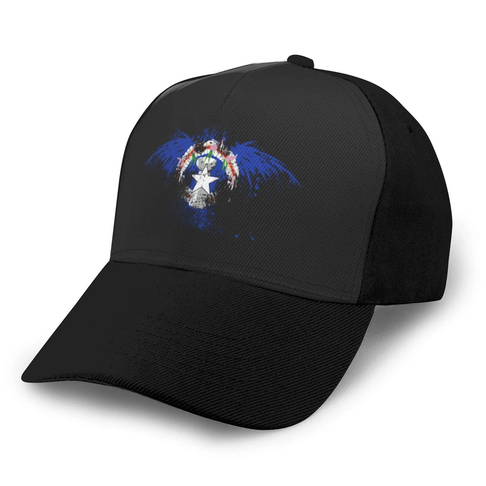 Eagle Northern Mariana Islands Flag Unisex Baseball Cap - Adjustable & Breathable Dad Hat for Men & Women - Perfect for Outdoor Activities, Sports & Casual Wear - Black