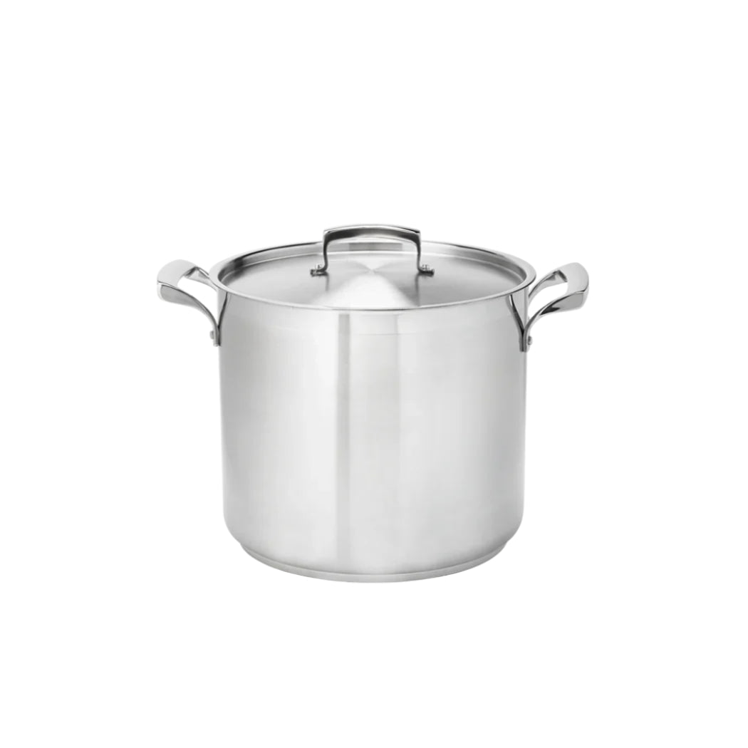 Thermalloy 16 Quart Stainless Steel Stock Pot with Lid - Heavy Duty Cooking Pot for Soups, Stews, Pasta & Canning - Commercial Grade Restaurant & Home Kitchen Use