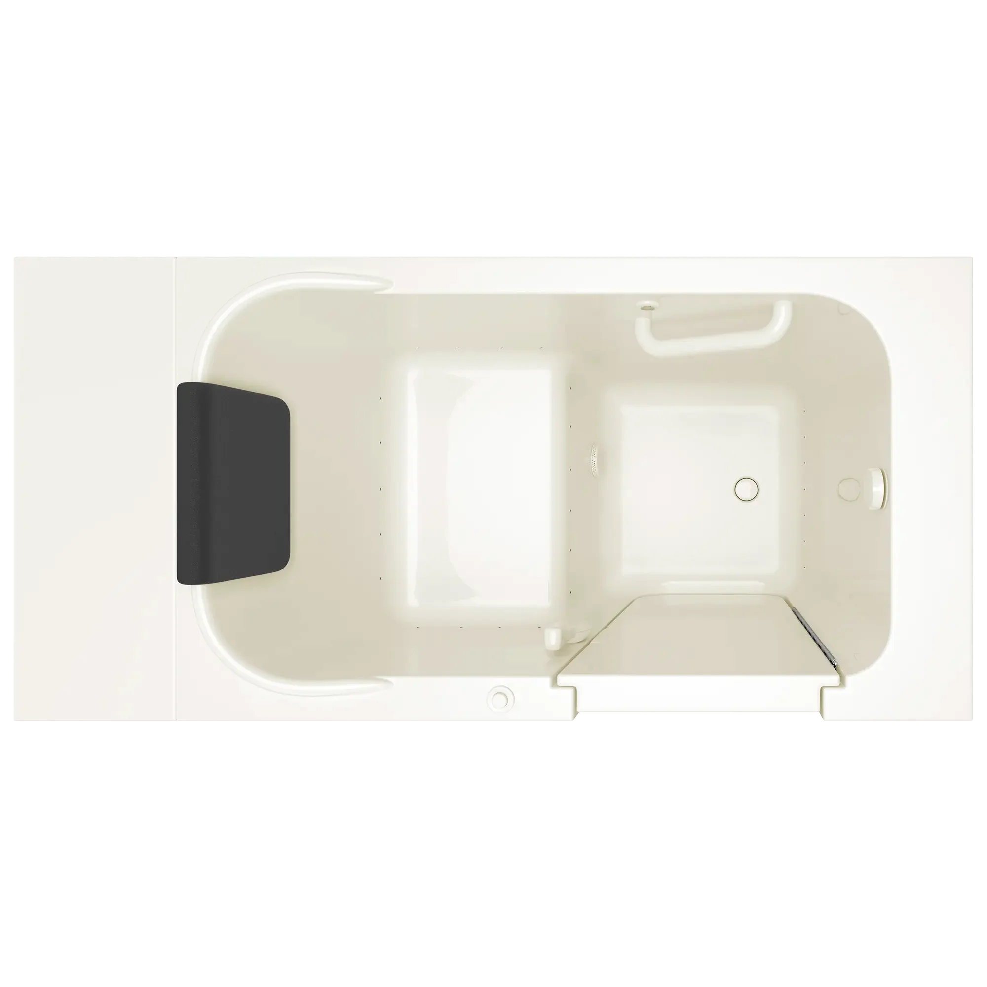 28 x 48 Inch Gelcoat Premium Walk-in Bathtub with Air Spa System - Right Hand Drain for Elderly & Mobility Accessible Bathing