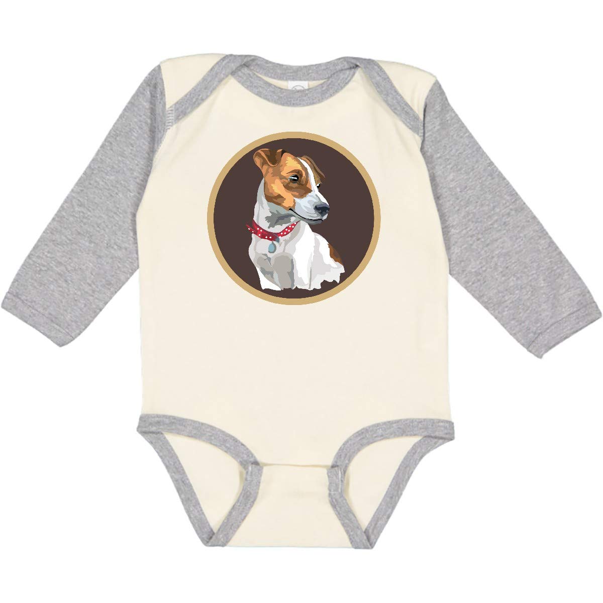 Inktastic Jack Russell Terrier Dog Art Long Sleeve Baby Bodysuit - Perfect for Playtime, Photo Shoots & Dog Lover Gifts