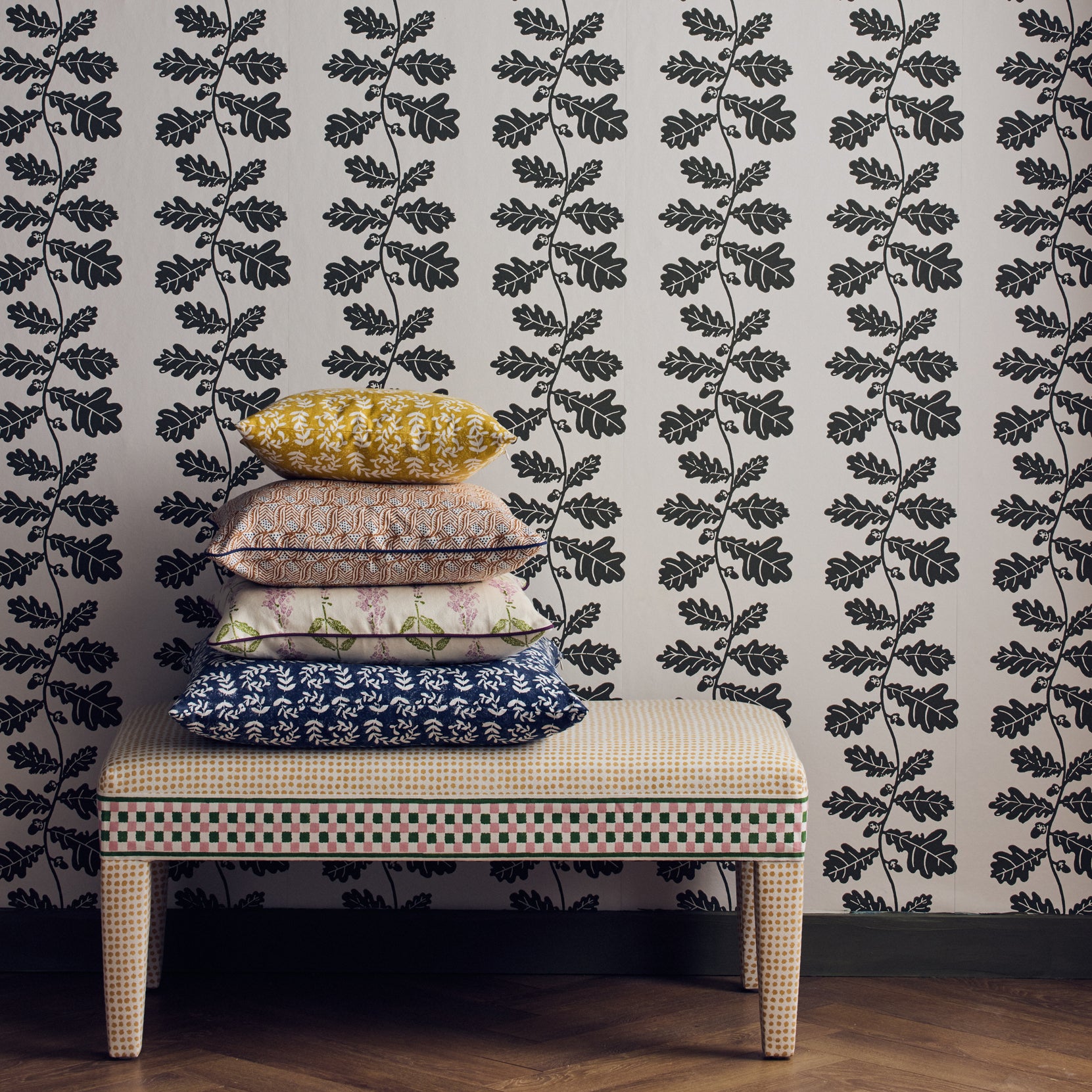 Handmade Ashdown Pink Block Printed Fabric - Perfect for Boho Home Decor, DIY Crafts & Fashion Accessories