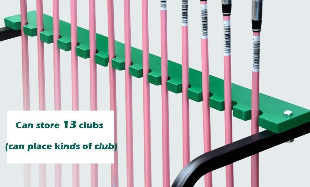 13-Hole Golf Club Display Stand - Metal Golf Club Organizer & Storage Rack for Home, Office, or Golf Course - Golf Club Holder with Durable Metal Construction for Easy Access and Organization