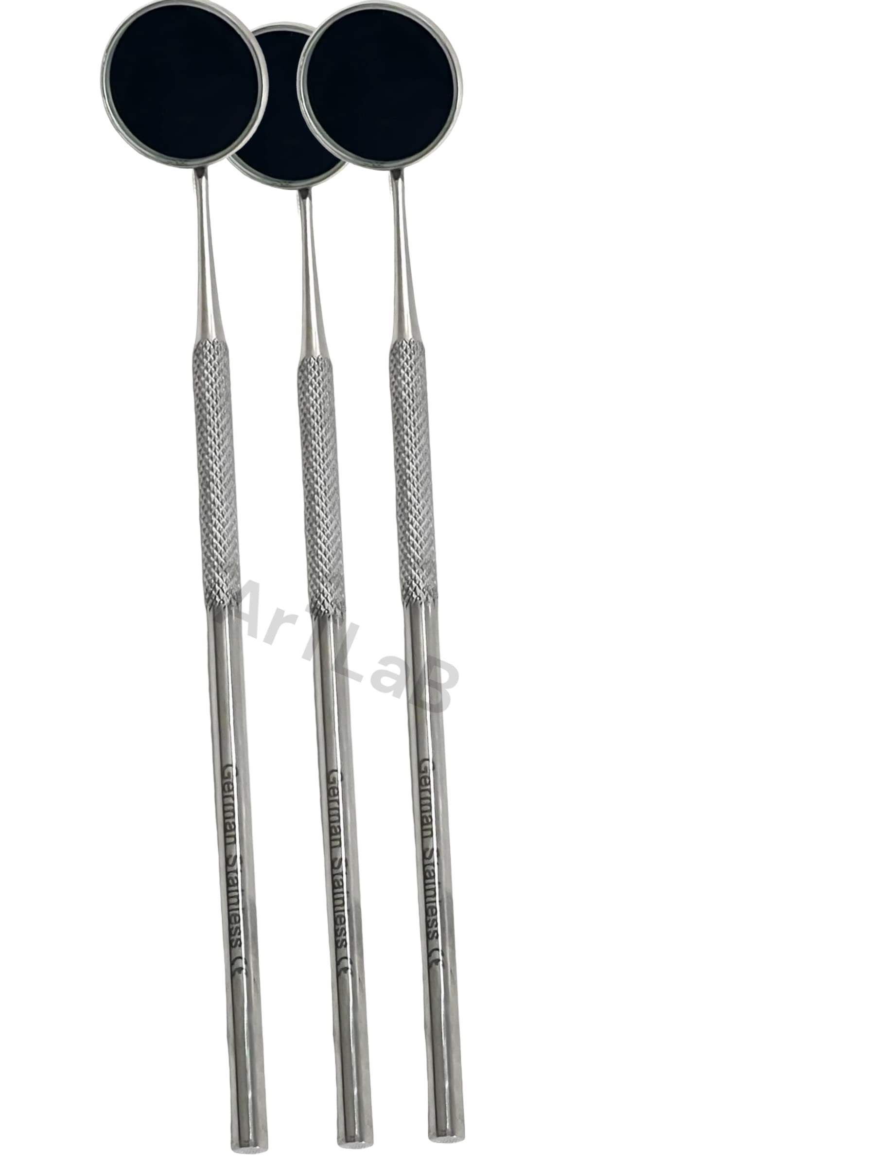 Premium Stainless Steel Dental Mouth Mirror #5 with Handle - 10 Pack for Teeth Inspection, Cleaning & Oral Exams | Dentist & Home Dental Care Tool