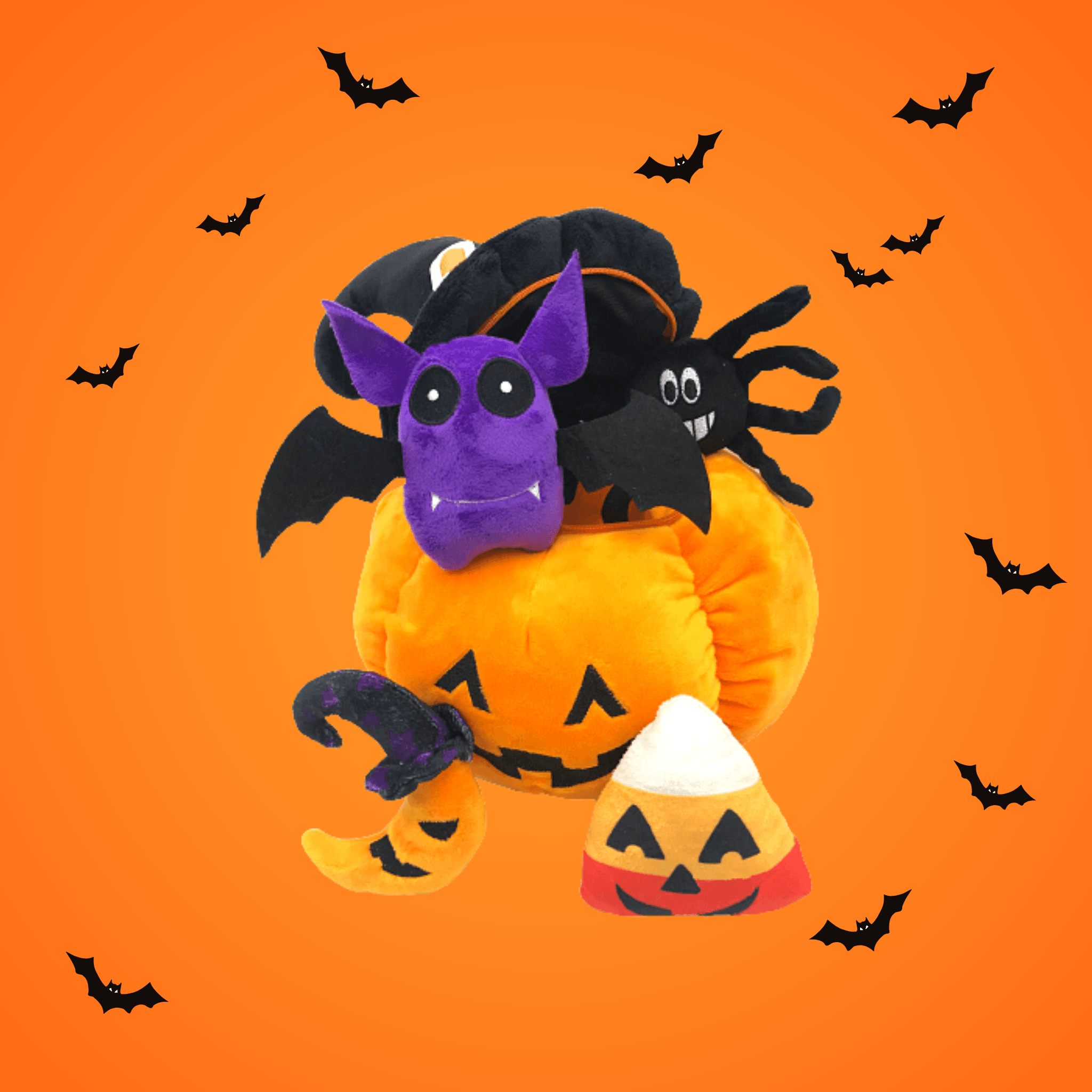 Spooky Halloween Plush Toy with Surprise Inside - Cute Stuffed Animal for Trick or Treat, Party Decor & Seasonal Gift
