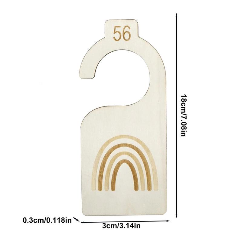 Baby Clothes Size Hanger Organizer - Adjustable Infant Toddler Wardrobe Storage with Labels - Perfect for Nursery Closet Organization & Laundry Sorting