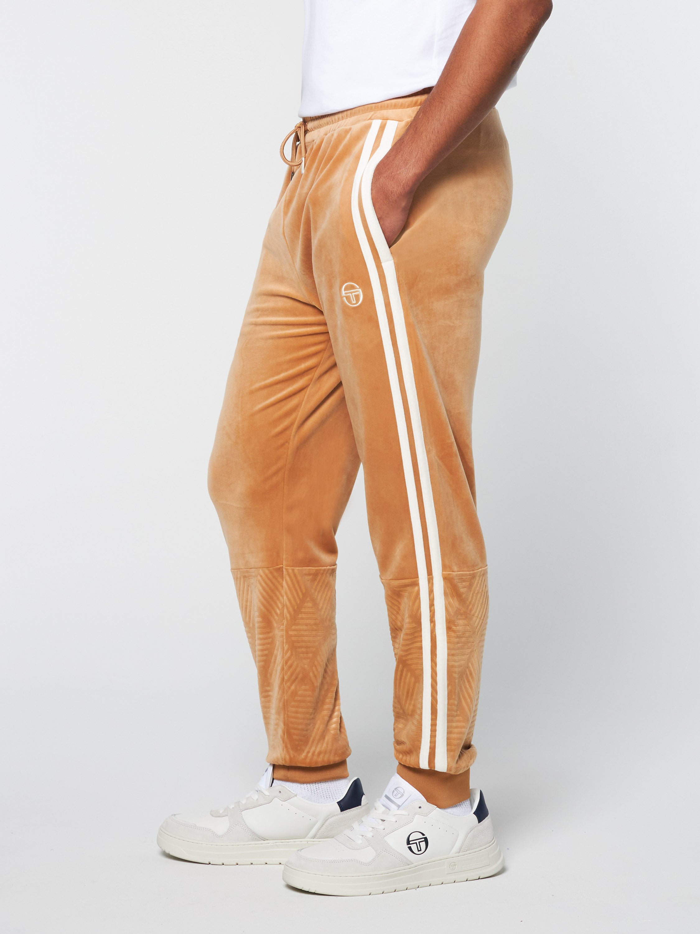 Premium Debossed Damarindo Velour Jogger Pants for Women - Soft Lounge & Workout Track Pants - Cozy Homewear, Yoga, Running & Casual Outfits