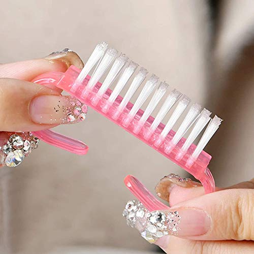 FAMEZA 6-Piece Nail Brush Set for Hand & Foot Care - Acrylic Nail Scrubber, Manicure & Pedicure Tool with Ergonomic Handle - Perfect for DIY Nail Art, Home Salon, and Professional Use