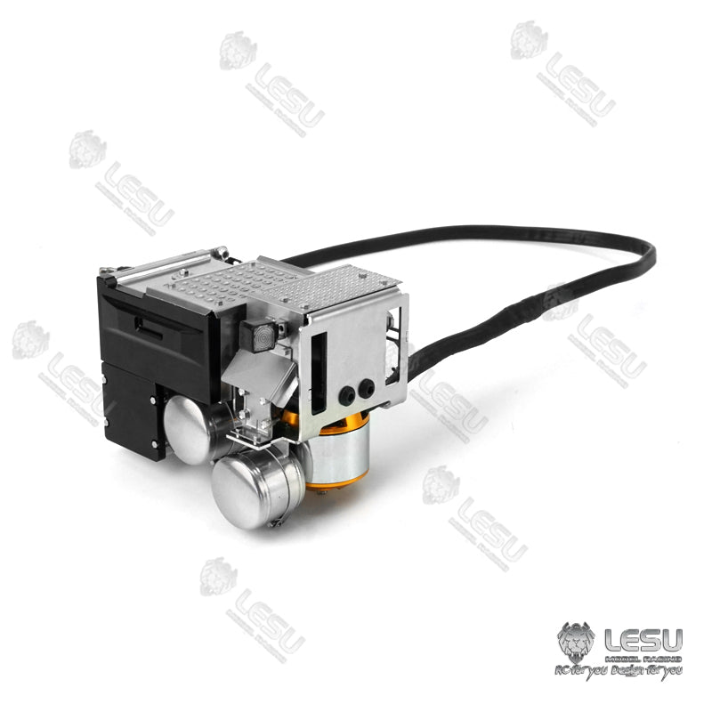 LESU 1/14 Scale RC FH16 Tractor Truck Parts - Urea Tank, Battery Box & Exhaust Tank for Radio Control Vehicles | Durable Outdoor Accessories for RC Truck Enthusiasts & Hobbyists