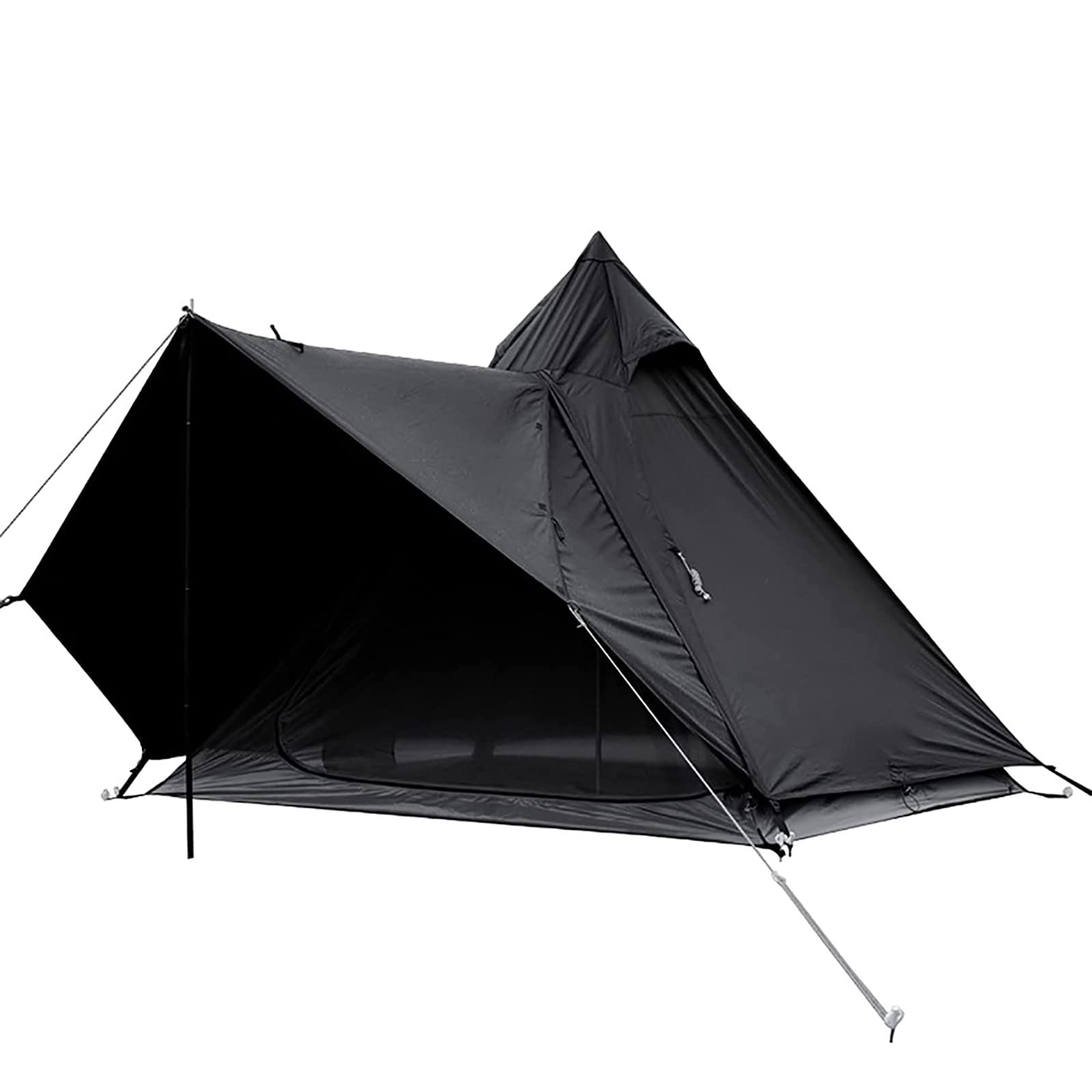 Premium Cotton Canvas Pyramid Bell Tent - Waterproof, Double Layer Family Camping Tent for Outdoor Adventures, Backpacking, Hiking & Winter Camping | Perfect for Family Gatherings, Glamping & Wilderness Survival