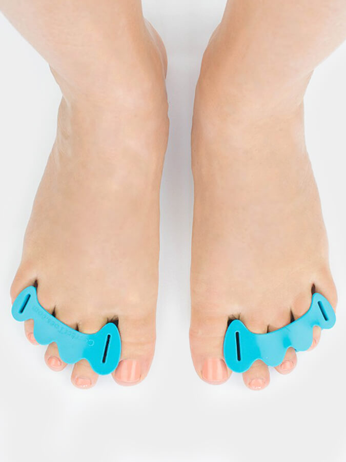 Correct Toes Alignment Toe Spacers - Natural Foot Pain Relief & Bunion Corrector for Barefoot Shoes, Yoga & Running - Improve Posture & Comfort