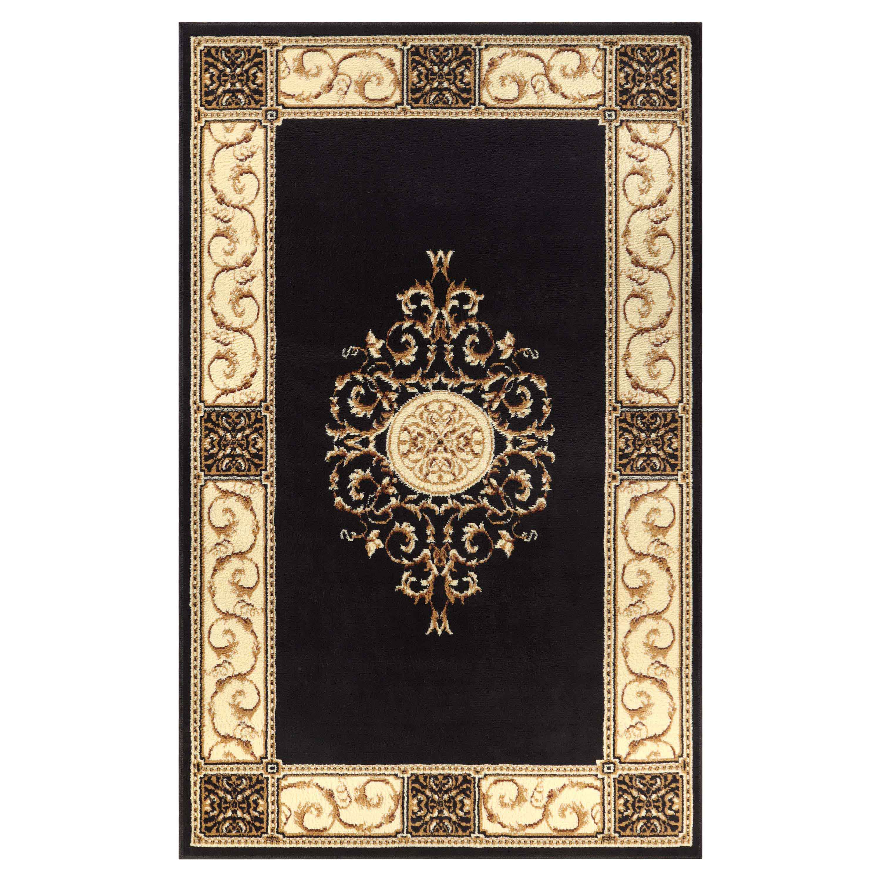 Large Medallion Modern Bohemian Indoor Area Rug or Runner - Perfect for Living Room, Bedroom, and Hallway Decor