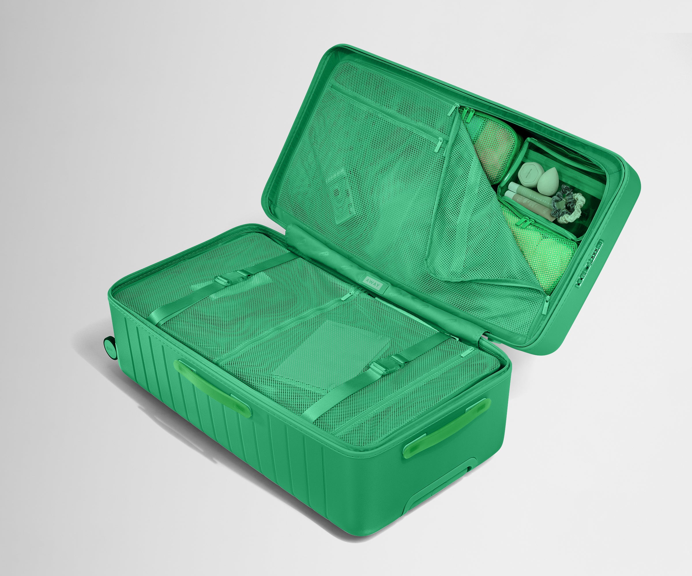 Palm Green Trunk - Vintage Style Travel Luggage for Women & Men - Perfect for Weekend Getaways, Camping & Beach Trips