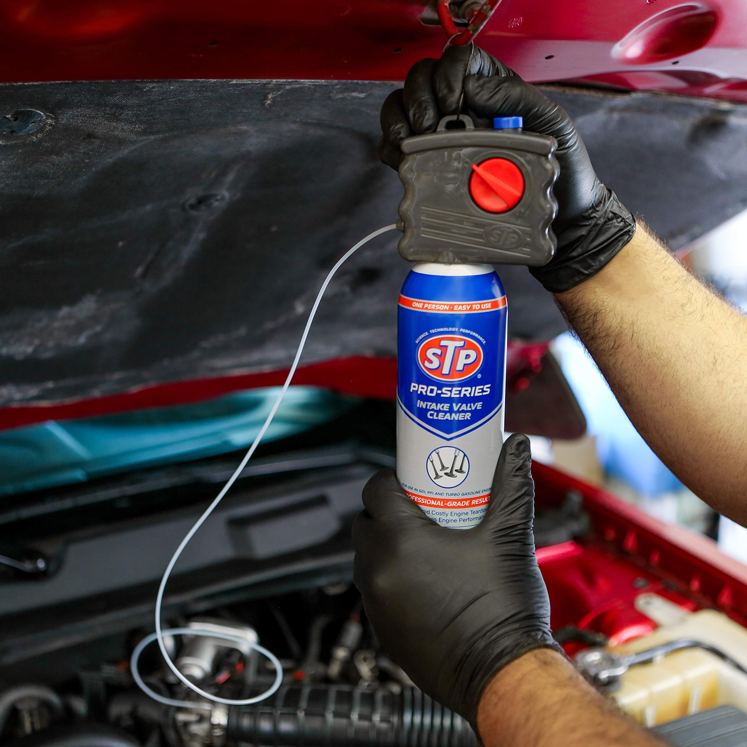 STP Pro Series Car Intake Valve Cleaner - 20 Oz Engine Treatment for Cars, Trucks & Motorcycles | Removes Carbon Deposits, Improves Performance & Fuel Efficiency | Ideal for Routine Maintenance & Engine Restoration