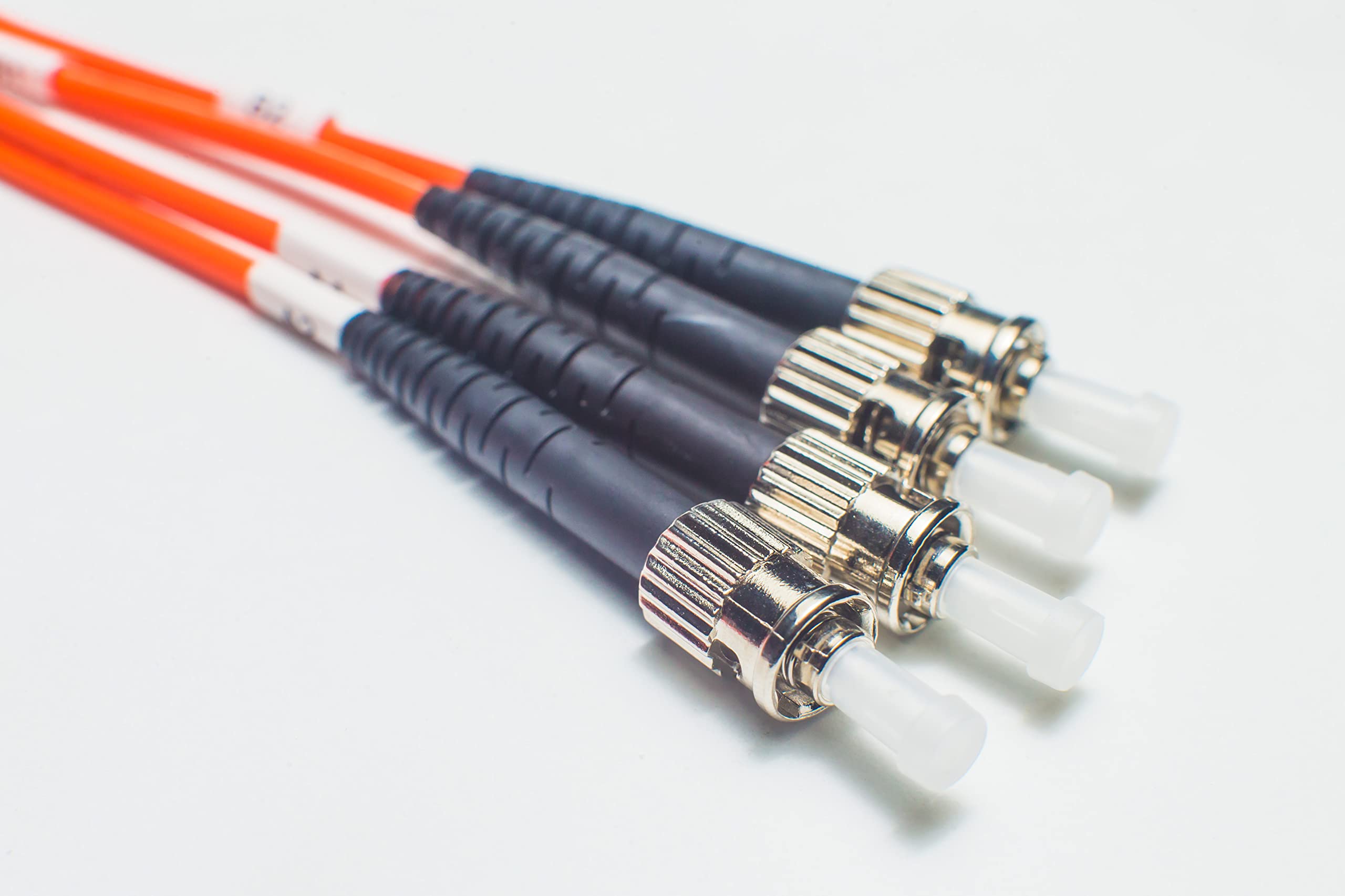 FCD - 70M OM1 ST to ST Fiber Optic Cable | 1G Plenum Duplex 62.5/125 Multimode Jumper 70 Meter (229.65ft) | Length Options 0.5M-300M | Made in USA | 1G/10G SFP 1GBASE OFNP | Ideal for Data Centers, Server Rooms & Network Installations