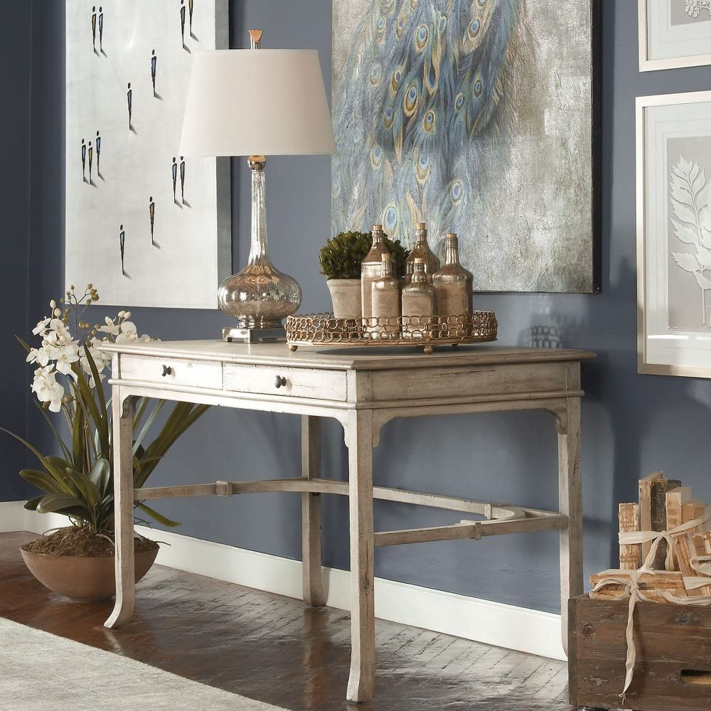 52 Inch Writing Desk - Modern Home Office & Study Table for Work & Study
