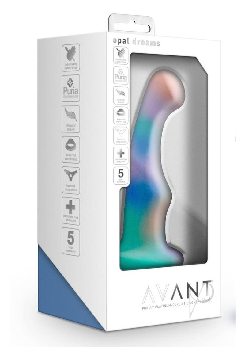 Avant Opal Dreams Silicone Dildo - Aqua Blue Waterproof Adult Toy for Couples & Solo Play - Perfect for Sensual Massage, Bedroom Fun & Discreet Storage