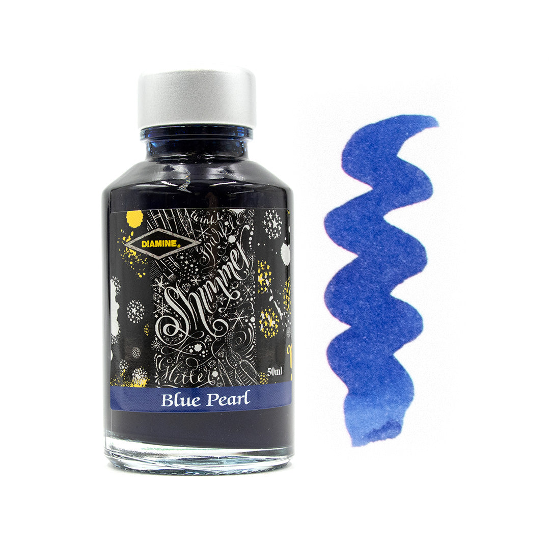 Diamine Shimmering Ink 50ml - Metallic Calligraphy & Fountain Pen Ink for Artistic Writing, Journaling, and Creative Projects