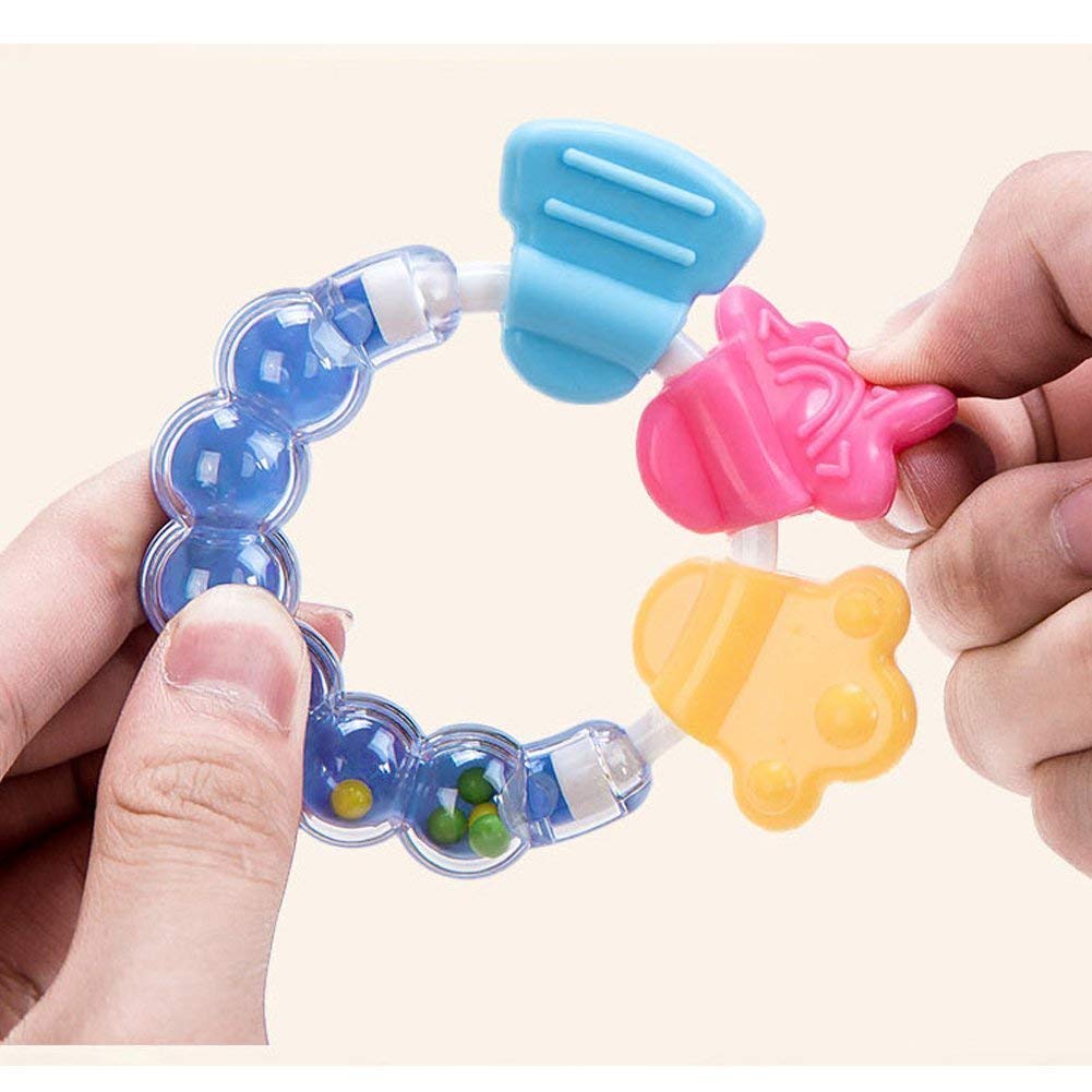 Lappu BPA-Free Silicone Fruit Teether for Babies 3-12 Months | Safe Chewing Toy for Infants | Perfect for Soothing Sore Gums During Teething, Travel, and Playtime