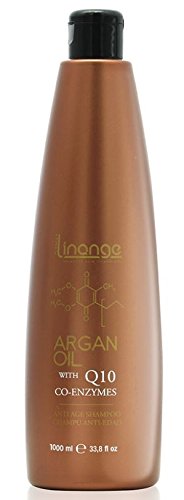 Linange Anti-Age Indulgence Shampoo with Argan Oil 1000ml - Moisturizing, Cleansing & Nourishing Hair Care for Men & Women - Revitalizes Thin, Medium, Damaged & Healthy Hair - Perfect for Daily Use & Salon-Quality Results at Home
