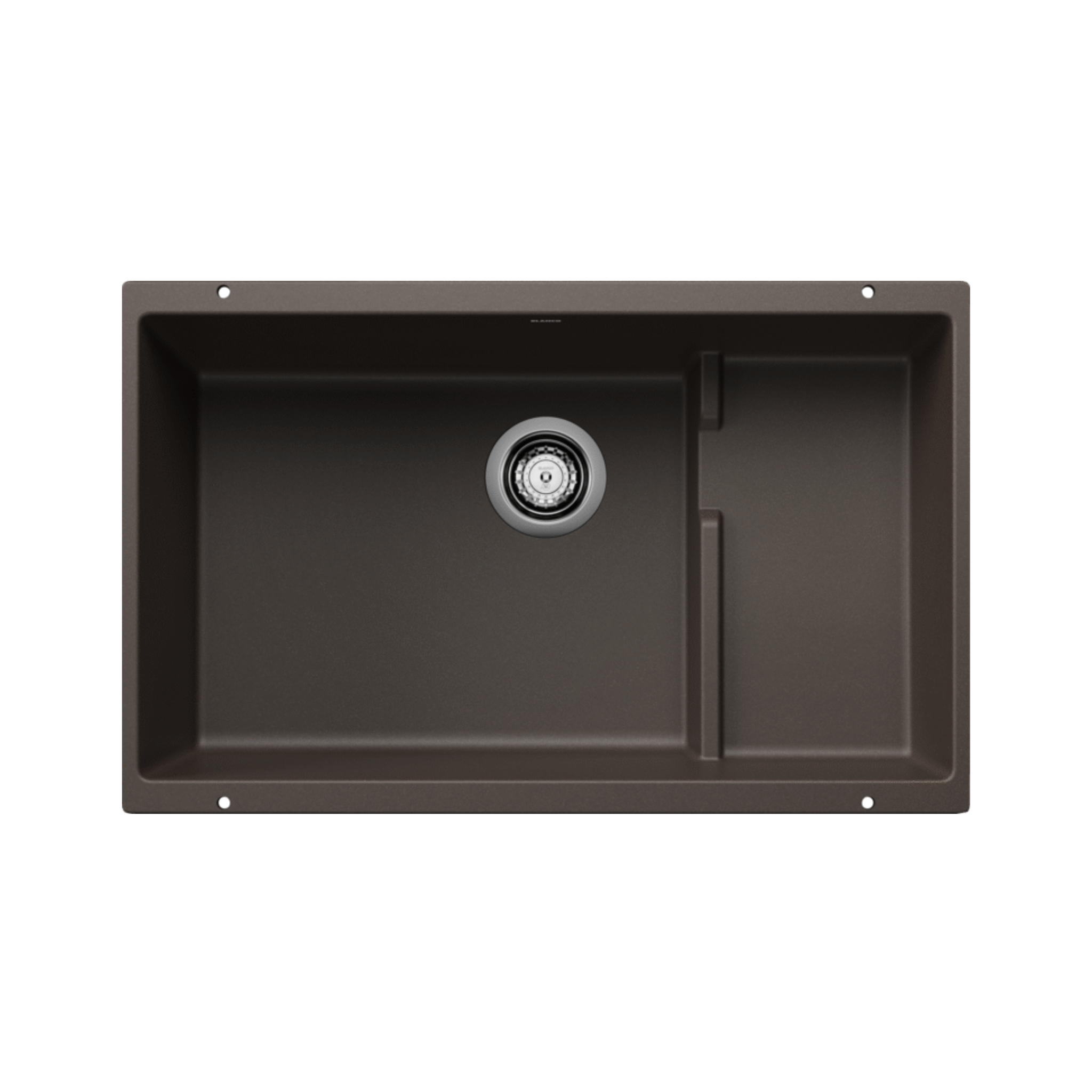 BLANCO PRECIS Cascade Super Single SILGRANIT Kitchen Sink - Durable Stain-Resistant Undermount Sink for Modern Kitchens | Perfect for Cooking, Washing Dishes & Food Prep