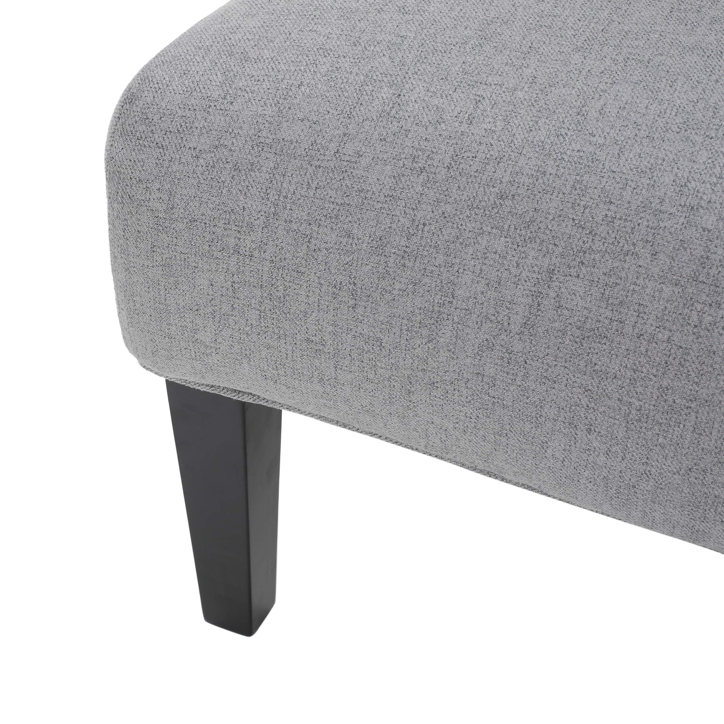 Christopher Knight Home Kassi Fabric Accent Chair - Grey Upholstered Living Room Chair for Small Spaces, Bedroom or Office - Comfortable Modern Lounge Seating for Home Decor