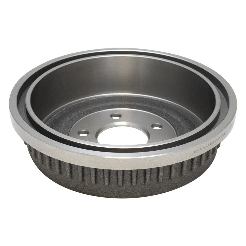 TRQ Rear Brake Drum Pair Set - Compatible with 1996-2007 Dodge Caravan, 1996-2006 Grand Caravan, 1996-2000 Grand Voyager, 1996-2007 Chrysler Town & Country, 1996-2003 Plymouth Voyager (12.11 X 2.75 Inch Drums Only) - Perfect for Brake System Replacement & Maintenance
