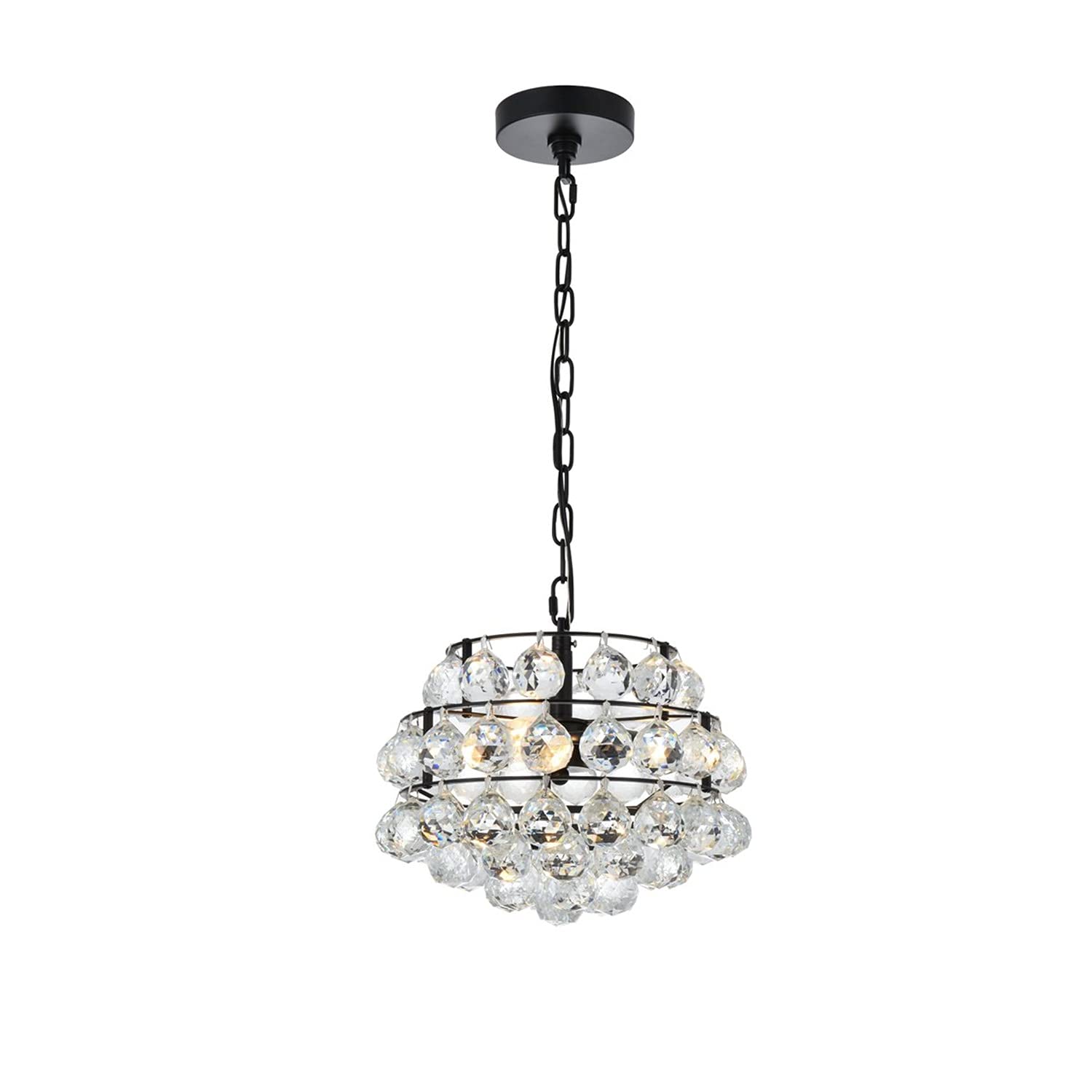 12 Inch Black Savannah Modern Ceiling Light - Indoor Hanging Pendant for Living Room, Bedroom & Kitchen | Bright Home Decorative Lighting Fixture