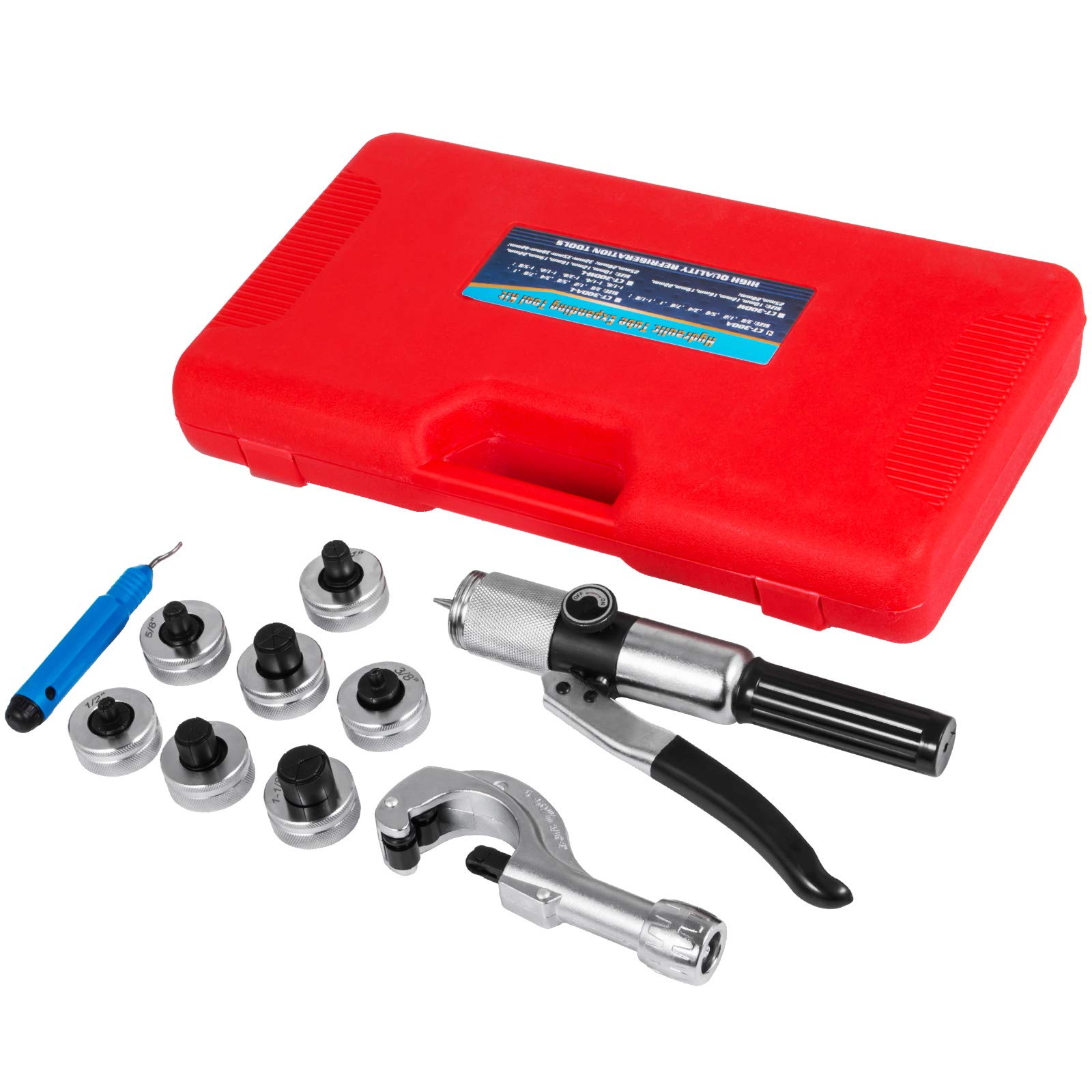 Mophorn CT-300-A Hydraulic Tube Expander 7 Lever HVAC Swaging Tool Kit (3/8
