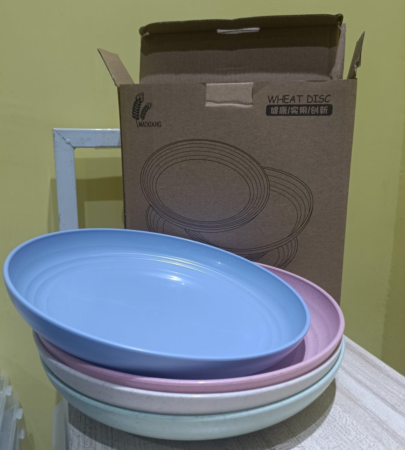 Eco-Friendly Wheat Straw Plates Set - 8