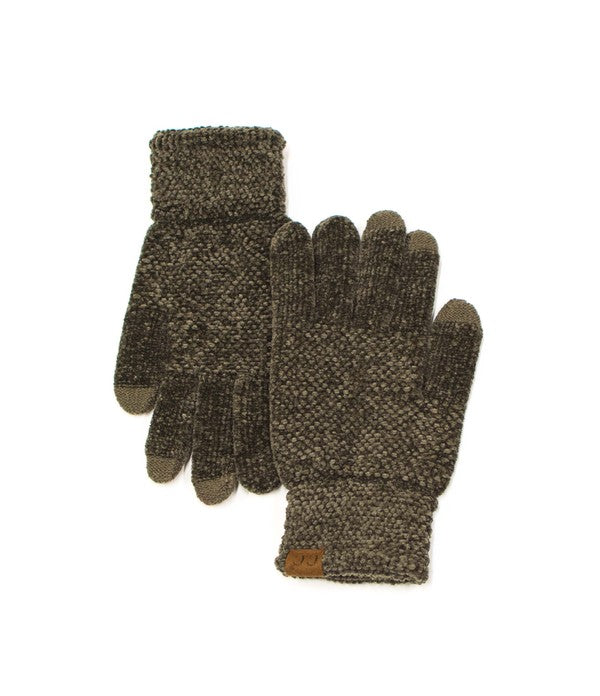 Oh So Soft Chenille Touch Gloves - Warm Winter Gloves for Women & Men - Touchscreen Compatible for Smartphones - Perfect for Driving, Outdoor Activities & Cold Weather