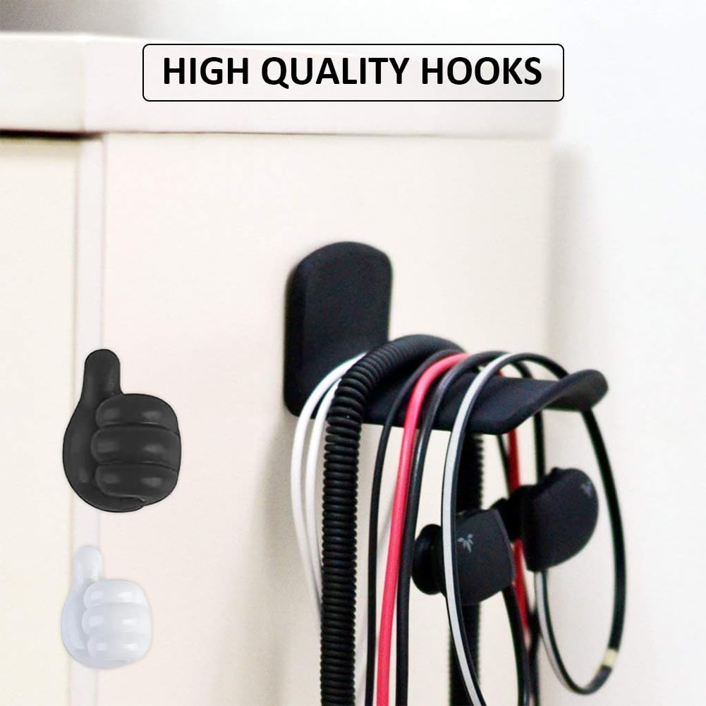 Adhesive Headphone Hooks - 2 Pack Wall Mount Headset Stand for Gaming Headsets, Wireless Headphones - Space Saving Headphone Holder for Desk, Office, Bedroom, Living Room