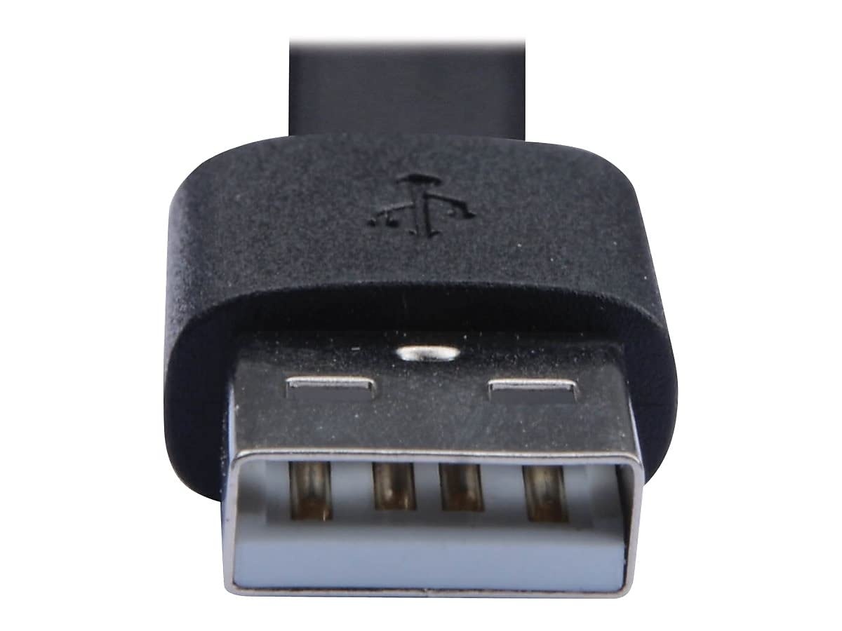 Tripp Lite USB-A to USB-C Cable 6ft - Flat Design USB 2.0 Fast Charging & Data Sync Cable - Compatible with Thunderbolt 3, MacBook, iPad Pro, Samsung Galaxy - Perfect for Home, Office & Travel Charging