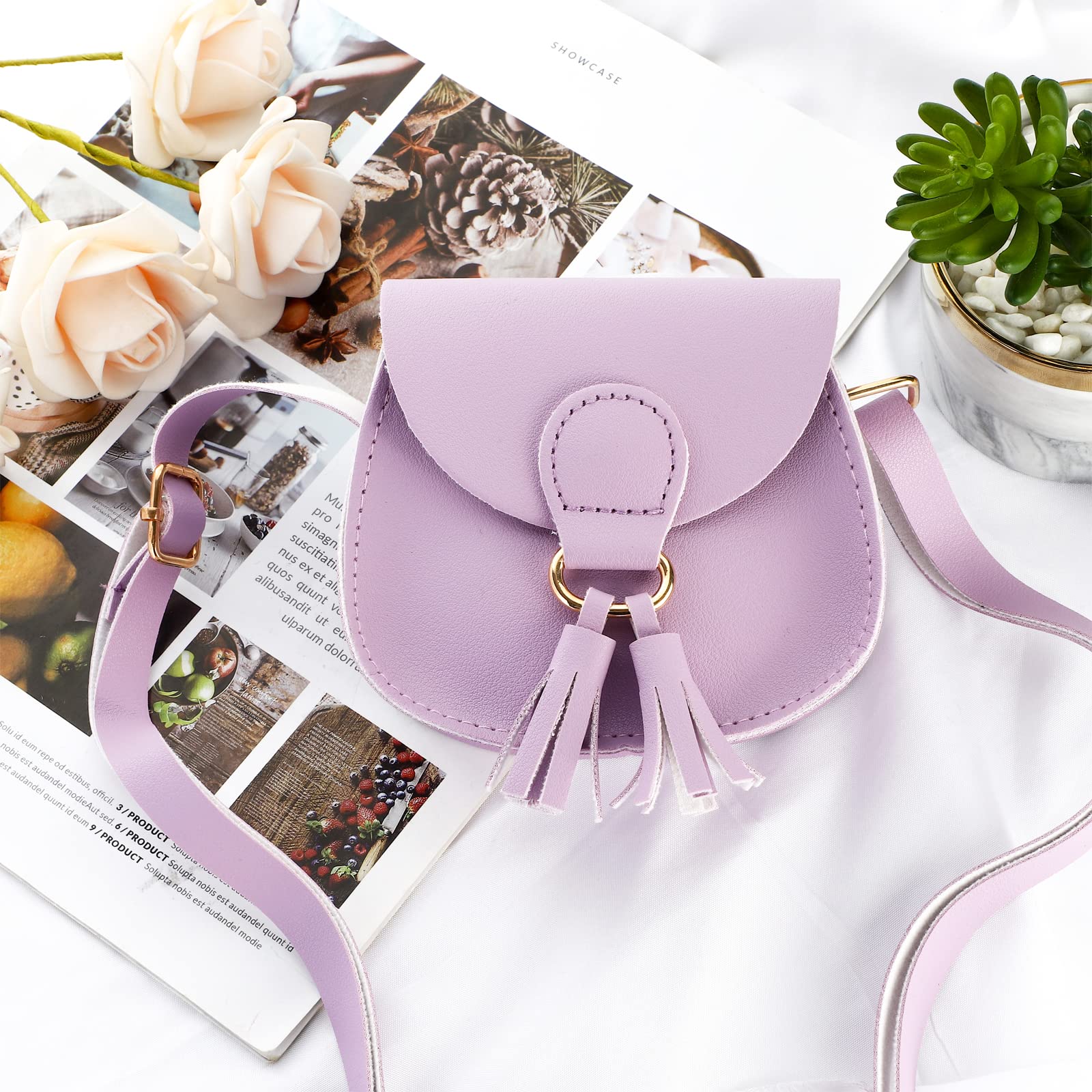 SOTOGO Girls Crossbody Purse for Toddlers - Cute Princess Handbag with Mini Chain, Kids Wallet & Small Shoulder Bag - Perfect for School, Parties & Daily Use
