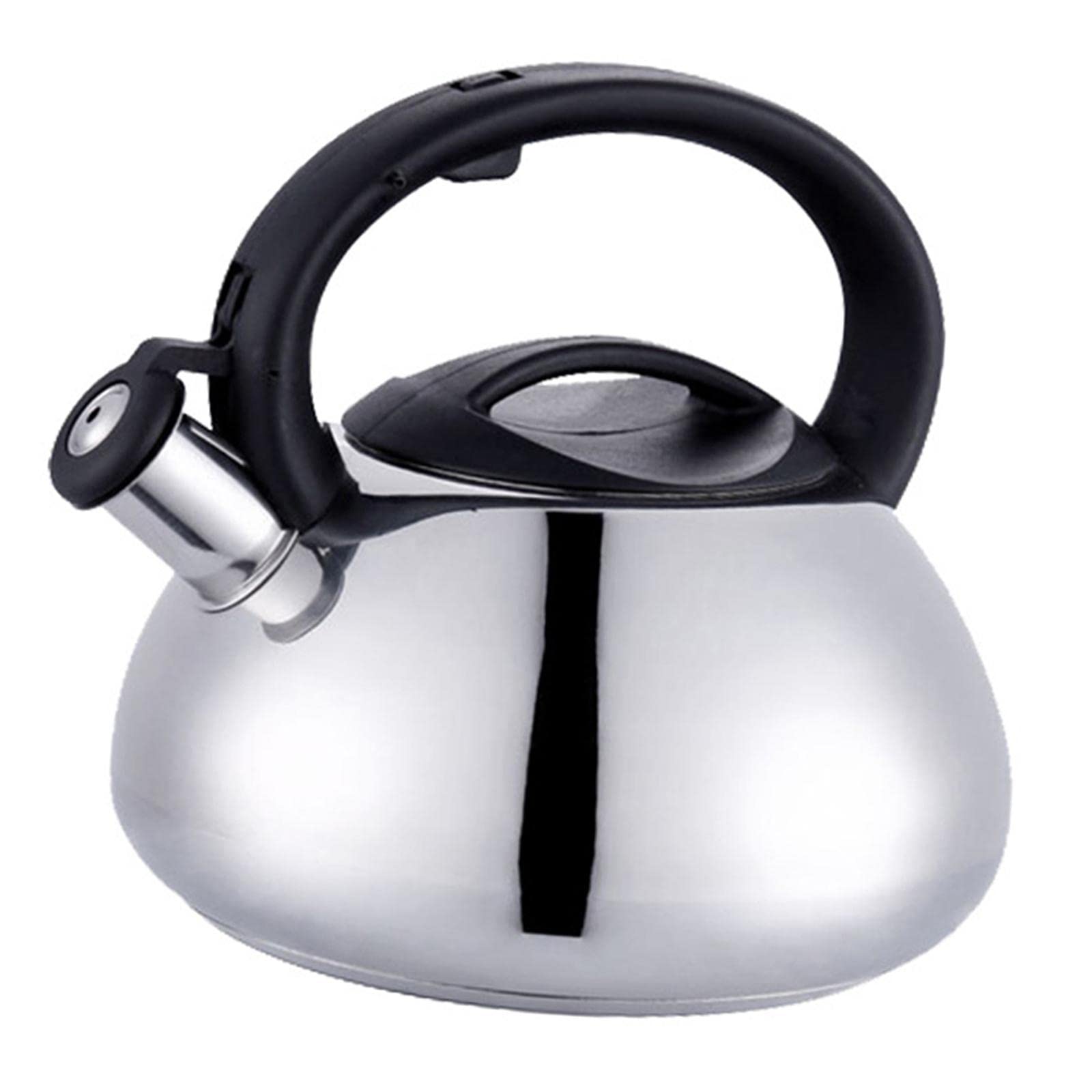 Premium Stainless Steel Whistling Tea Kettle - Stovetop Safe for Gas & Electric, Camping & Hiking Essential, Perfect for Home Kitchen, Picnic & Outdoor Adventures