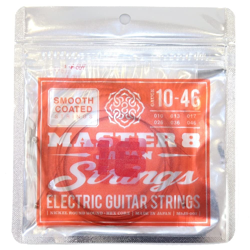 JAPAN Strings Smooth Coated Electric Guitar Strings 10-46 Gauge - Premium Coating for Long-Lasting Tone & Playability - Perfect for Rock, Blues and Studio Recording