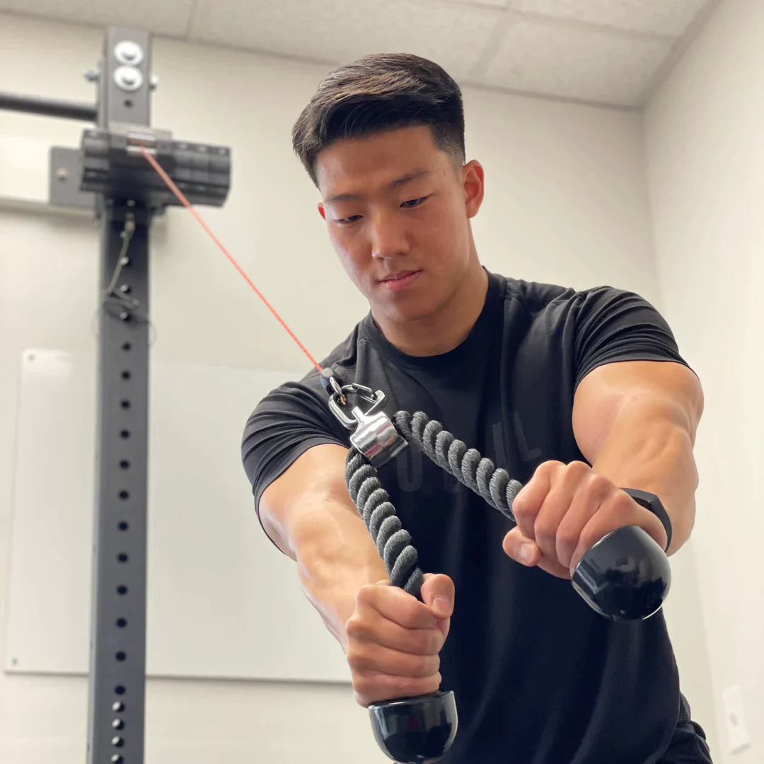 ANCORE Heavy Duty Triceps Rope - Premium Gym Cable Attachment for Arm Workouts, Strength Training & Home Fitness Equipment (Great for Triceps Pushdowns & Cable Exercises)