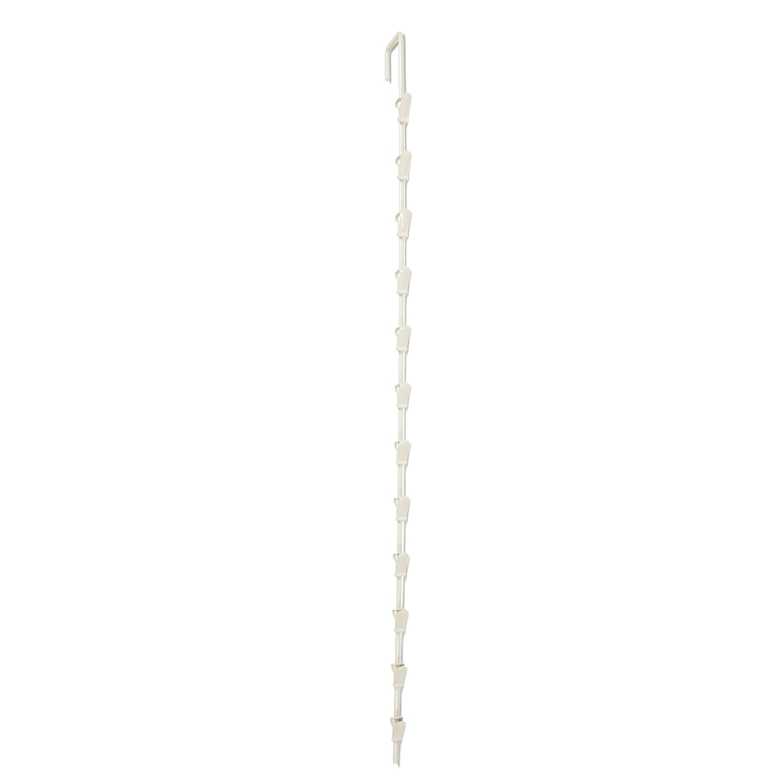 SSWBasics 12-Hook Metal Spring Clip Merchandiser Strip - Retail Chip Bag Holder & Hanging Display Rack for Snacks, Candy & Convenience Store Products - Perfect for Grocery Stores, Gas Stations & Vending Machine Inventory Organization