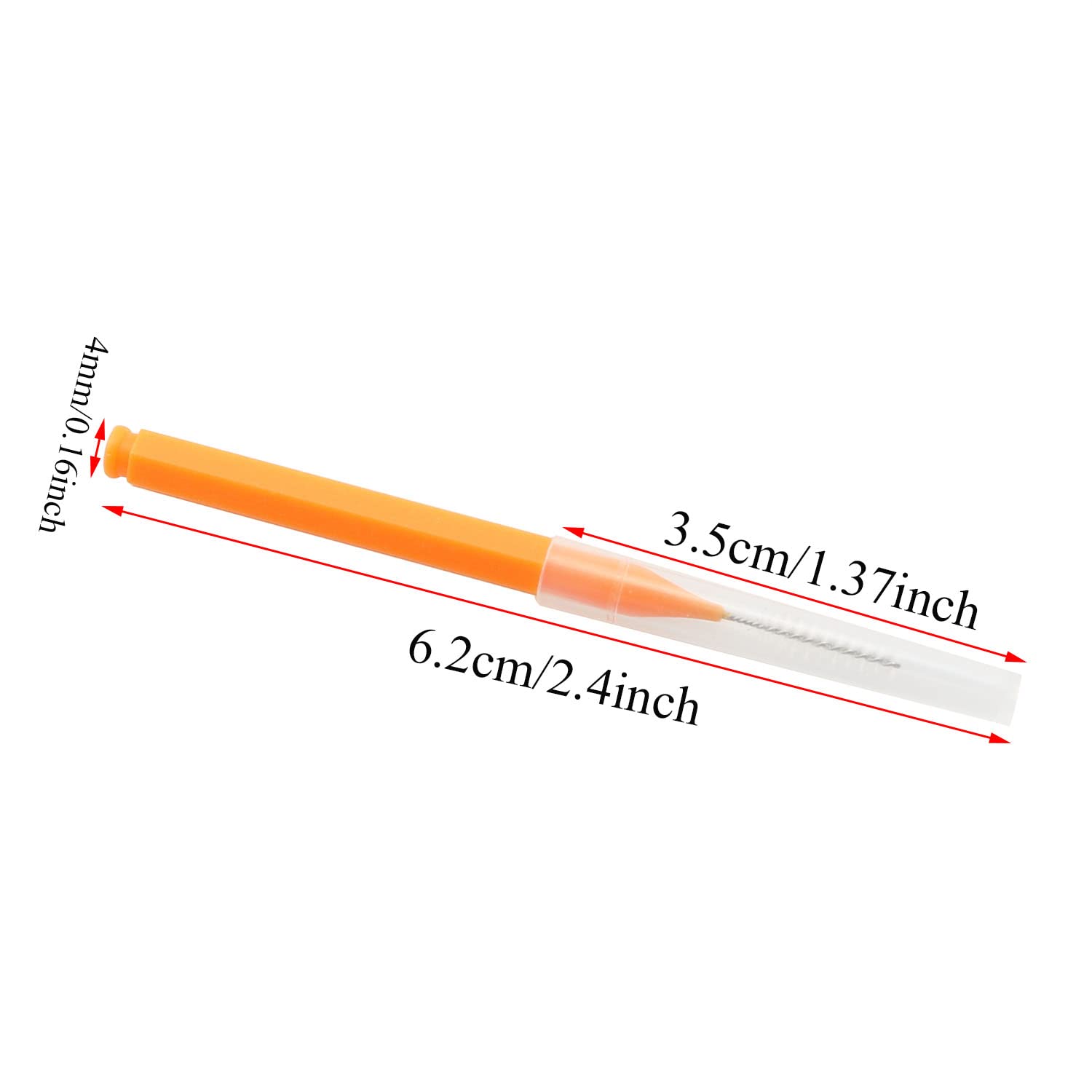 5-Pack Orange Shower Head Cleaning Brushes - Shower Nozzle & Hard-to-Reach Surface Cleaner for Bathroom Fixtures, Computer Keyboards, Phone Ports - Perfect for Deep Cleaning Grime & Dust in Tight Spaces