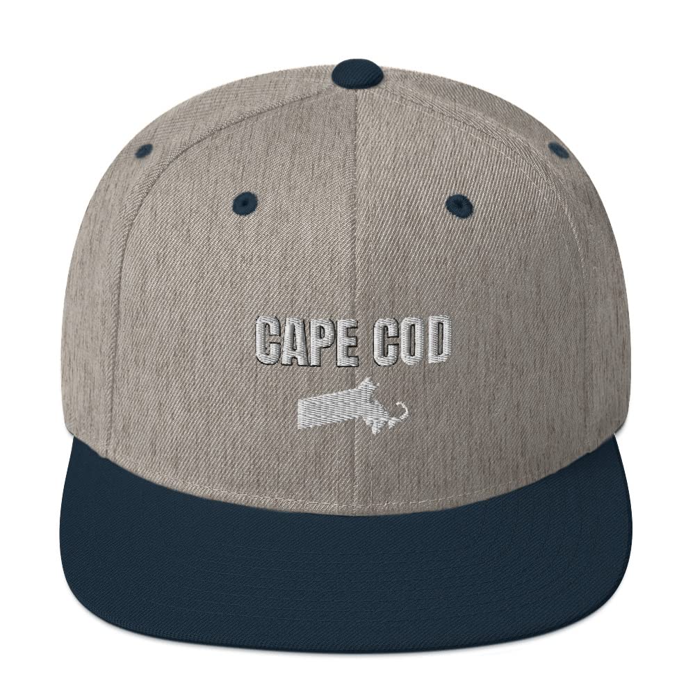 Men's Cape Cod & Boston Classic Snapback Hats - Vintage Style Adjustable Baseball Cap for Casual, Outdoor & Sports Wear