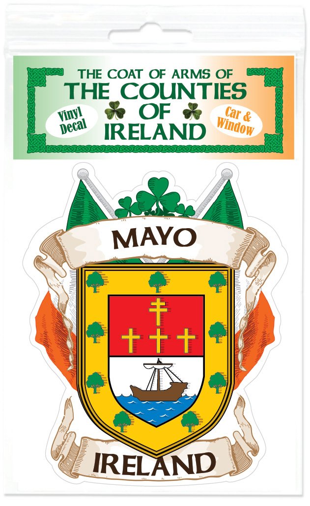 Authentic Mayo County Ireland Irish Car Bumper Sticker - Durable Vinyl Decal for Cars, Trucks & Windows | Perfect for St. Patrick's Day & Irish Pride