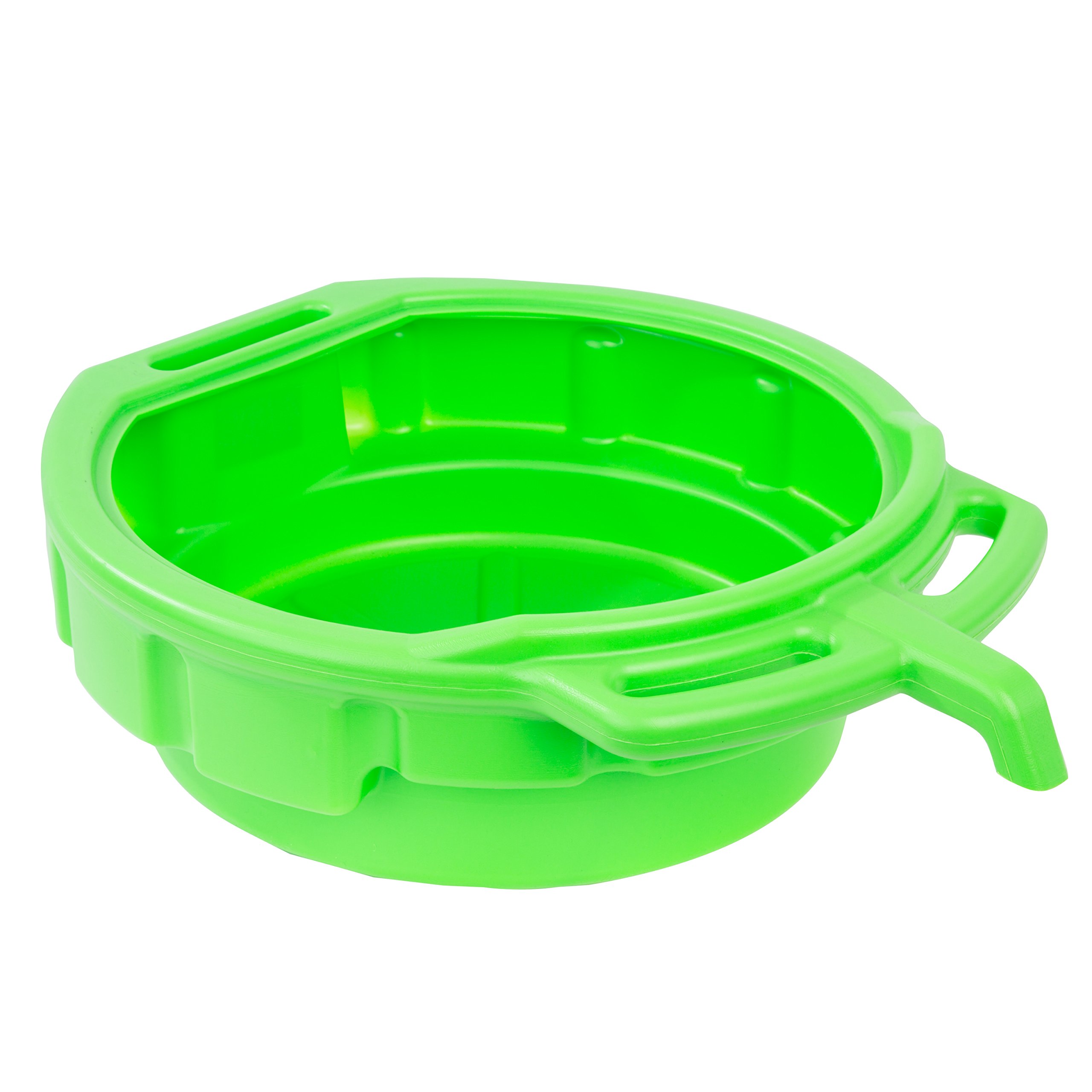 OEMTOOLS 87034 4 Gallon Portable Oil Drain Pan - Green, Anti-Freeze & Transmission Fluid Drip Pan with EZ Grip Handles, Angled Pour Spout & Splash-Free Design | Ideal for DIY Car Maintenance, Oil Changes & Fluid Drains