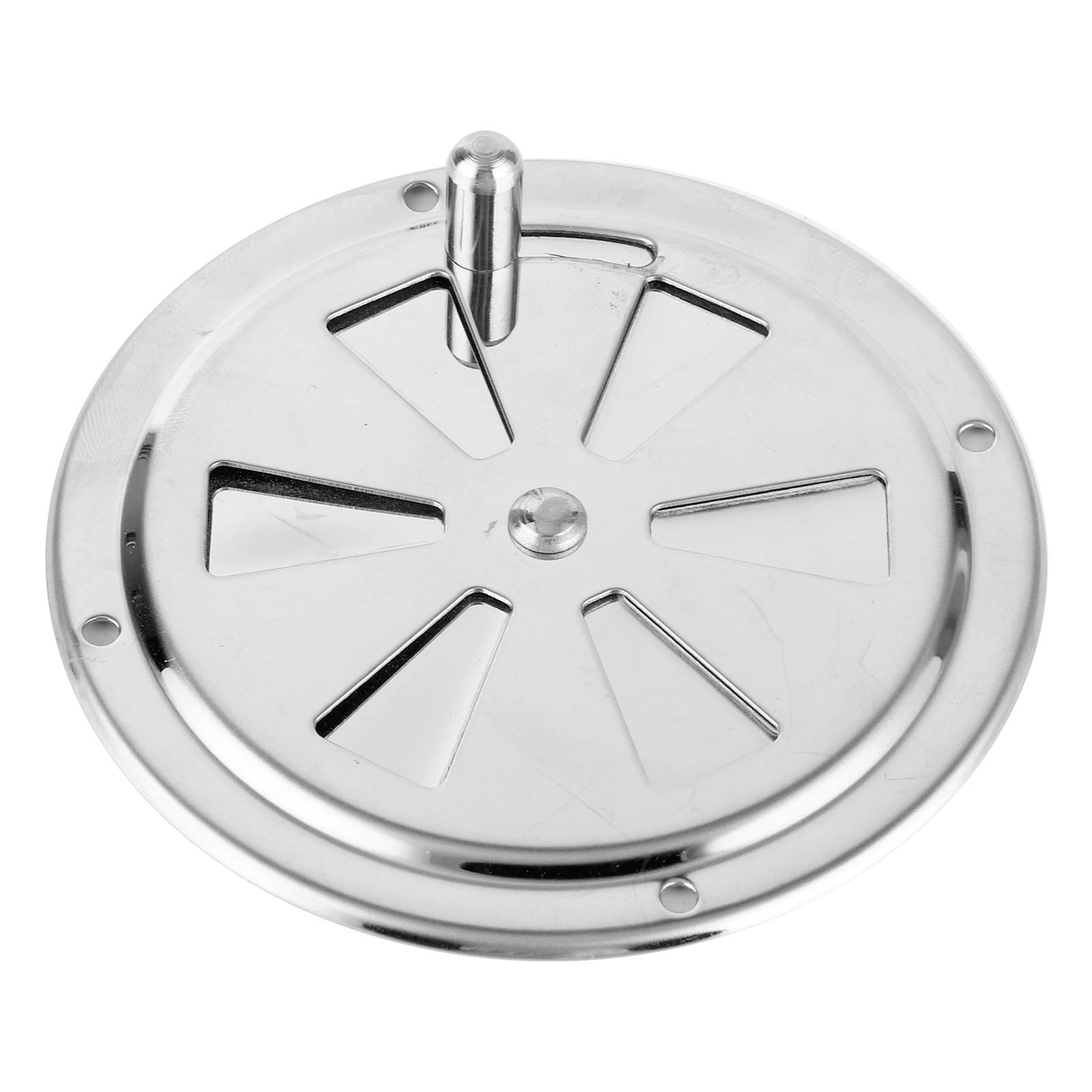 Stainless Steel Round Louvered Air Vent Cover - Corrosion Resistant Marine Boat Ventilation Cover for Yachts & Boats | Easy Installation for Outdoor & Marine Use